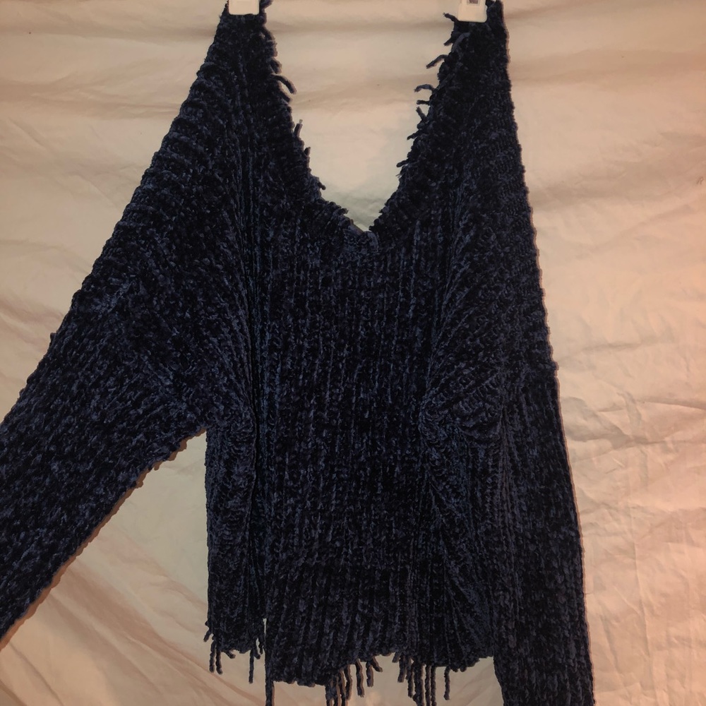 Chenille Off the shoulder sweater